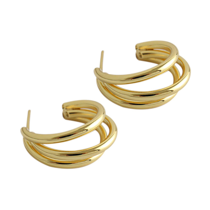 Three Layers Hoop Earrings | Joy