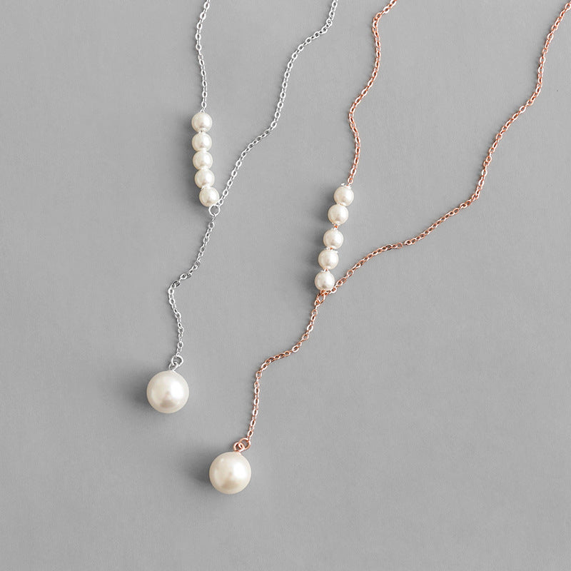 Y Shape Pearls Necklace | Oceana