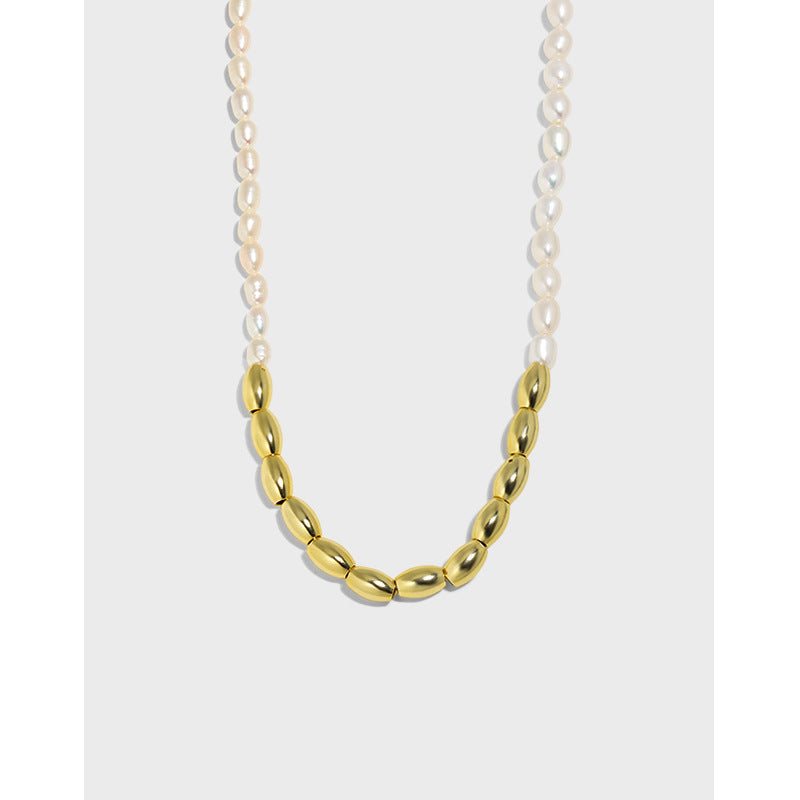 Oval Pearl Necklace | Iris