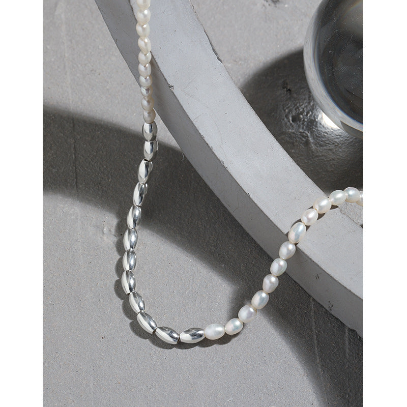 Oval Pearl Necklace | Iris