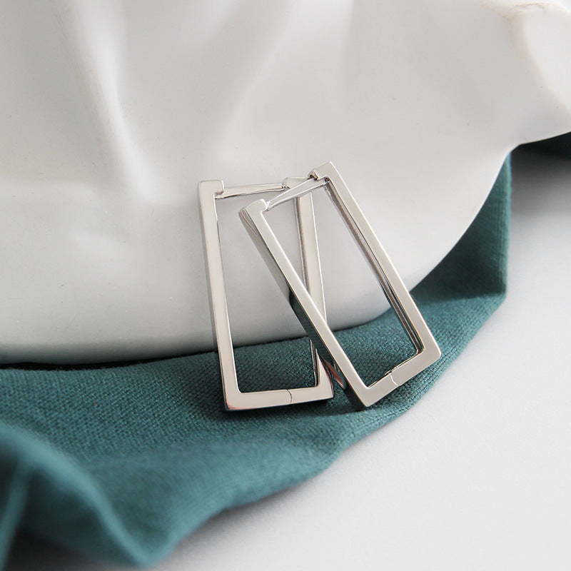 Rectangle Hoop Earrings | Fiona