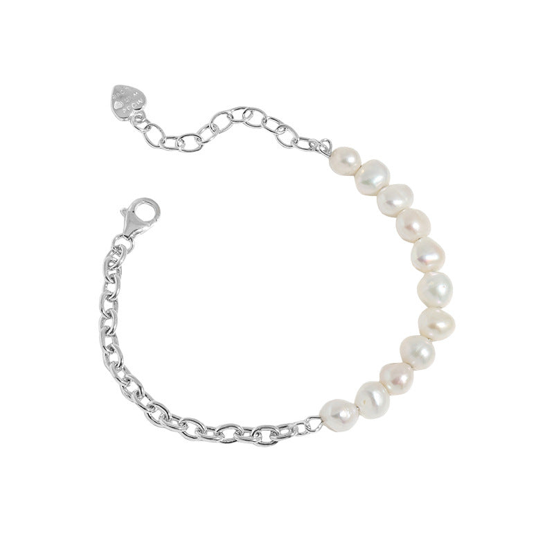 Pearls Anchor Chain Bracelet | Vica