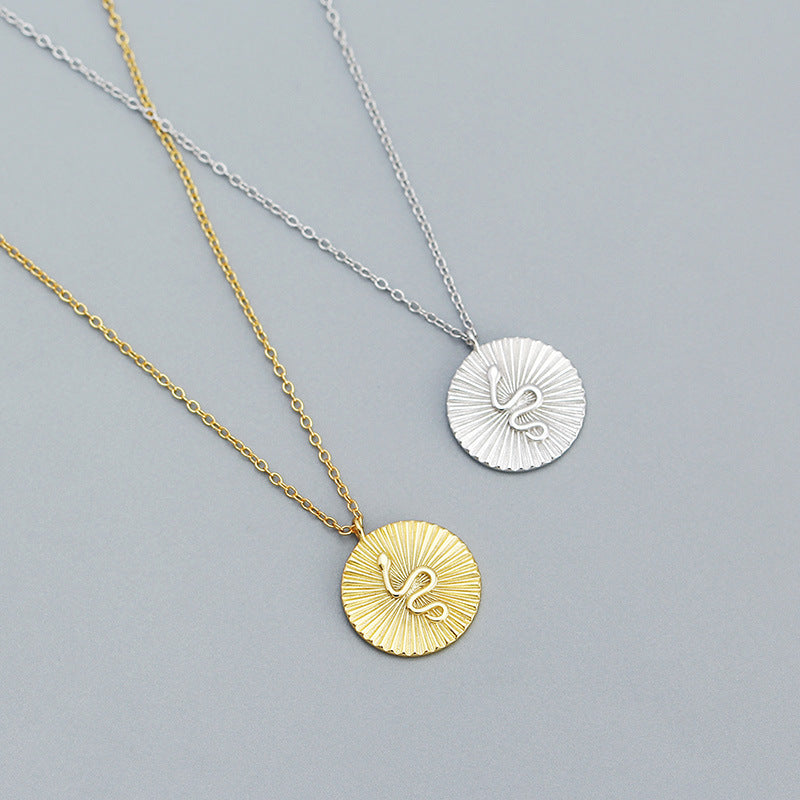 Round Coin Snake Necklace | Juna