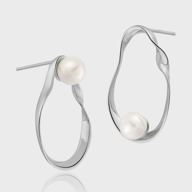 Hängende Ohrringe mit unregelmäßigen Perlen | Ariel