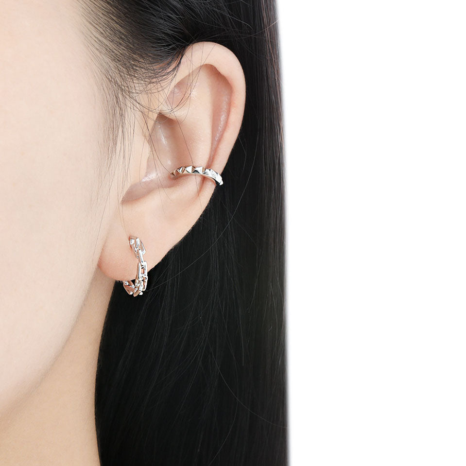 Chain Hoop Earrings | Cara