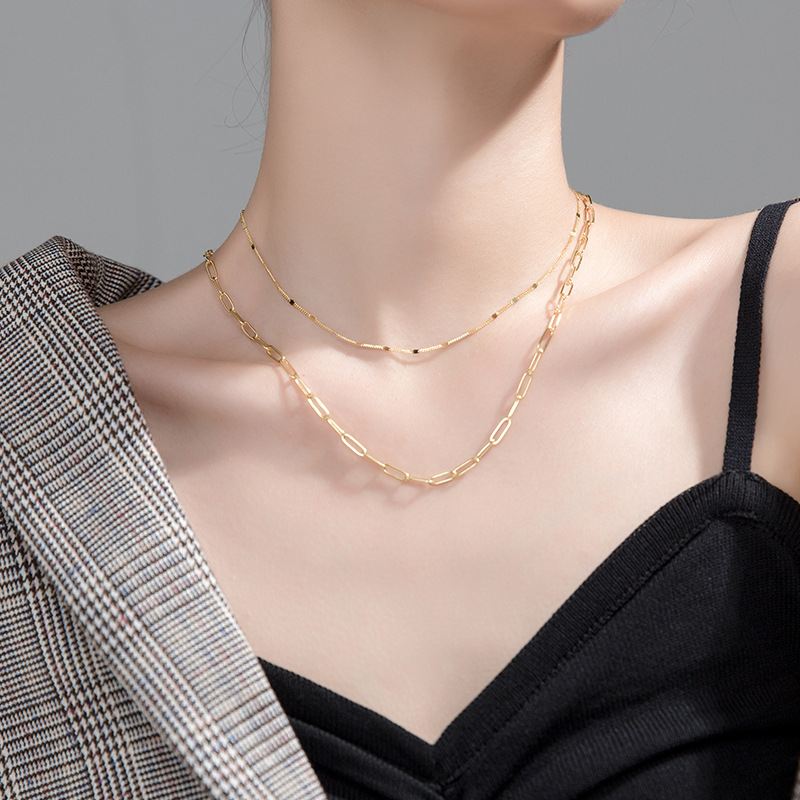 Double Layer Chain Necklace | Sasa