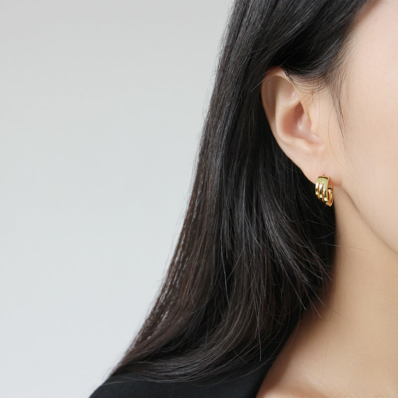 Three Circle Hoop Earrings | Camila