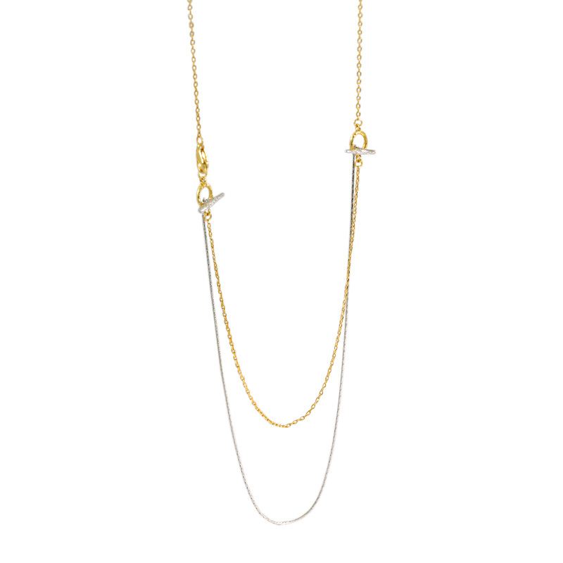 Double Layer Shape Necklace | Elle