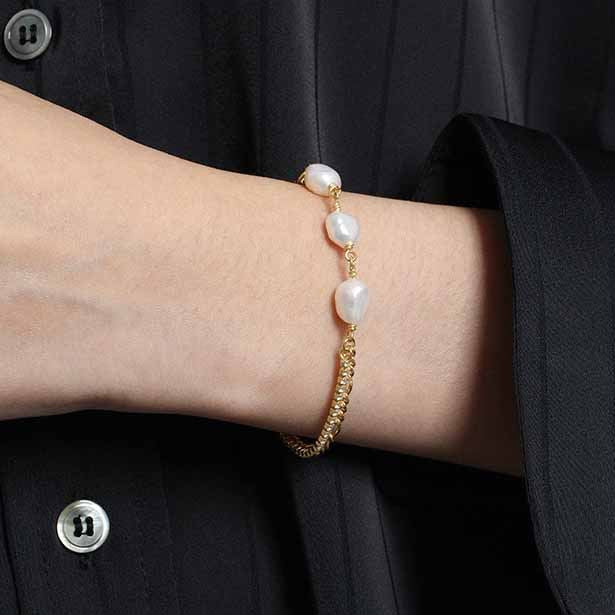 Double Layer Pearl Bracelet | Faby