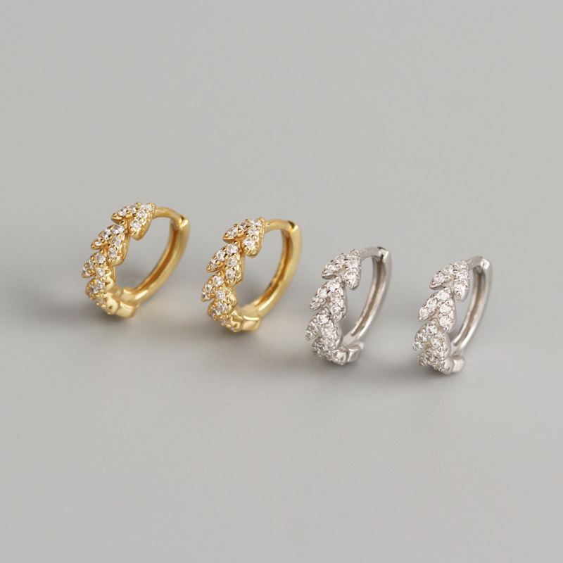 Zirconia Heart Hoop Earrings | Nova